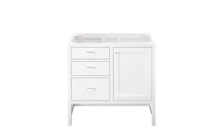James Martin - Addison 36" Single Vanity Cabinet, Glossy White - E444-V36-GW view 1