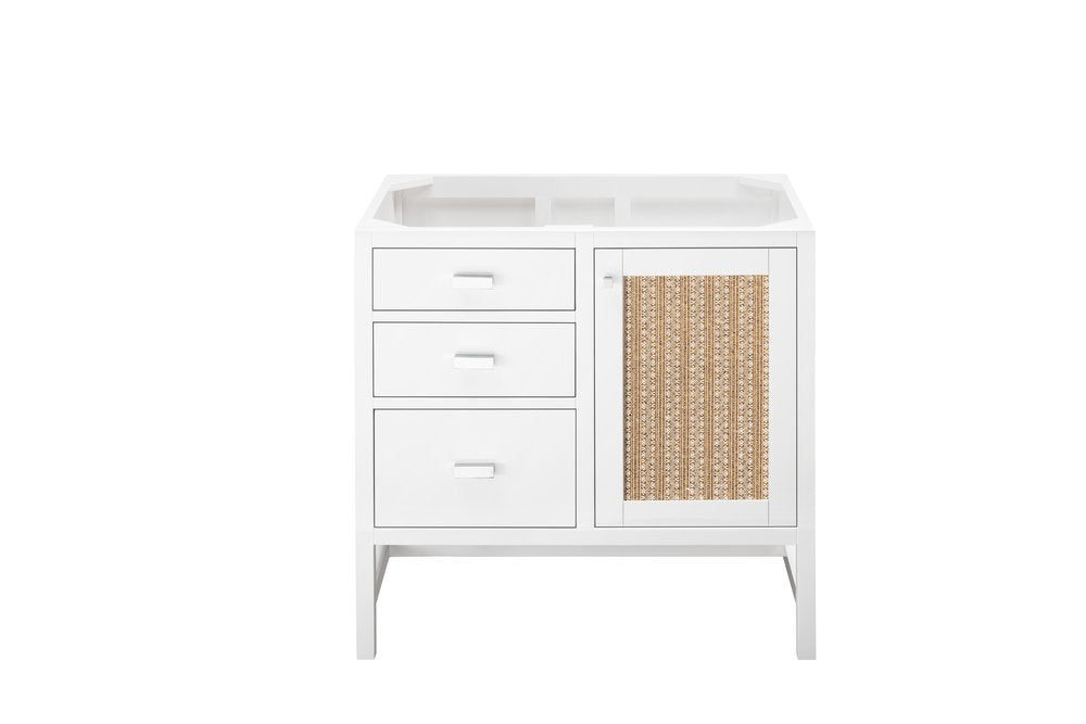 James Martin - Addison 36" Single Vanity Cabinet, Glossy White - E444-V36-GW view 2