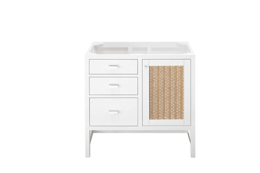 James Martin - Addison 36" Single Vanity Cabinet, Glossy White - E444-V36-GW view 2