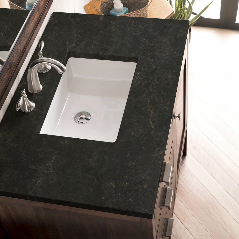 James Martin - Addison 36" Single Vanity, Mid-Century Acacia, w/ 3 CM Phantome Eclos Top - E444-V36-MCA-3PHT view 5