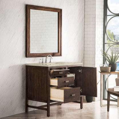 James Martin - Addison 36" Single Vanity, Mid-Century Acacia, w/ 3 CM Tajnar Eclos Top - E444-V36-MCA-3TJR view 4