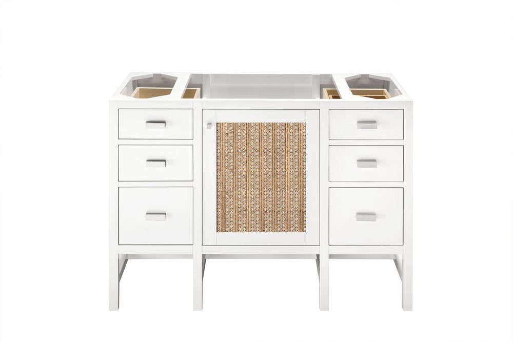 James Martin - Addison 48" Single Vanity Cabinet, Glossy White - E444-V48-GW view 2