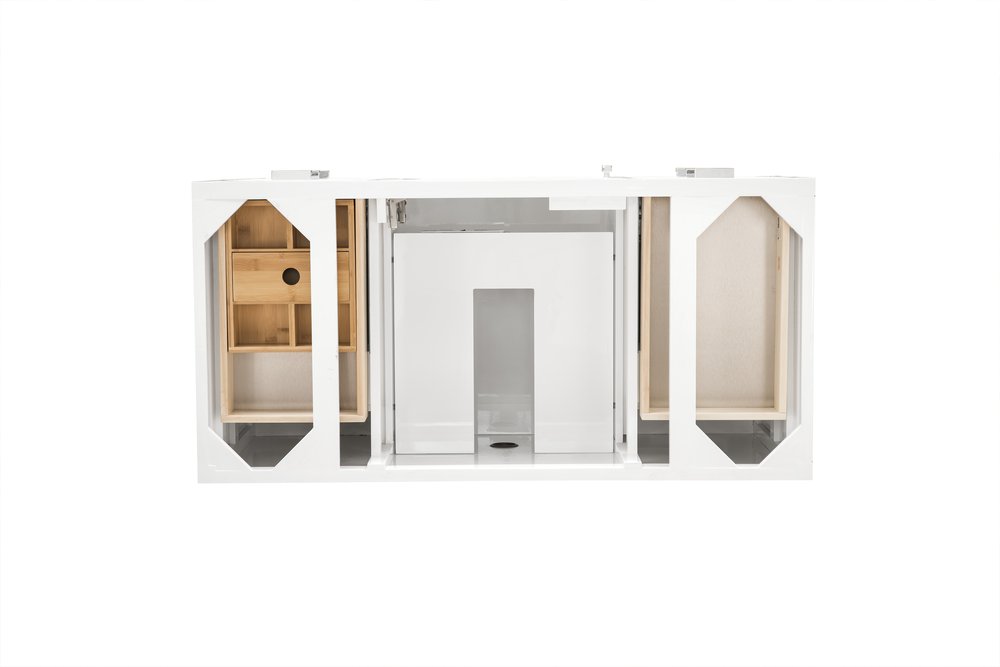 James Martin - Addison 48" Single Vanity Cabinet, Glossy White - E444-V48-GW view 3