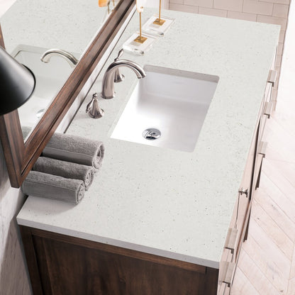 James Martin - Addison 48" Single Vanity, Mid-Century Acacia w/ 3 CM Lime Delight Silestone Top - E444-V48-MCA-3LDL view 5