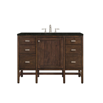 James Martin - Addison 48" Single Vanity, Mid-Century Acacia, w/ 3 CM Phantome Eclos Top - E444-V48-MCA-3PHT view 1