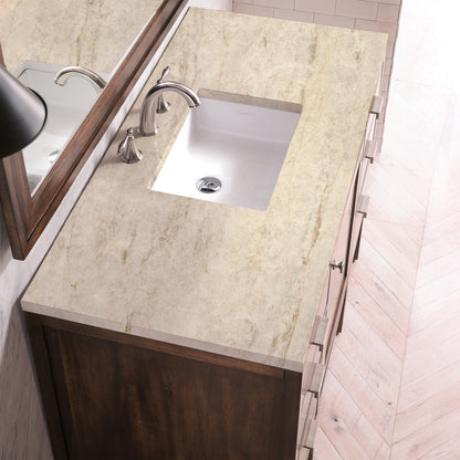 James Martin - Addison 48" Single Vanity, Mid-Century Acacia, w/ 3 CM Tajnar Eclos Top - E444-V48-MCA-3TJR view 4