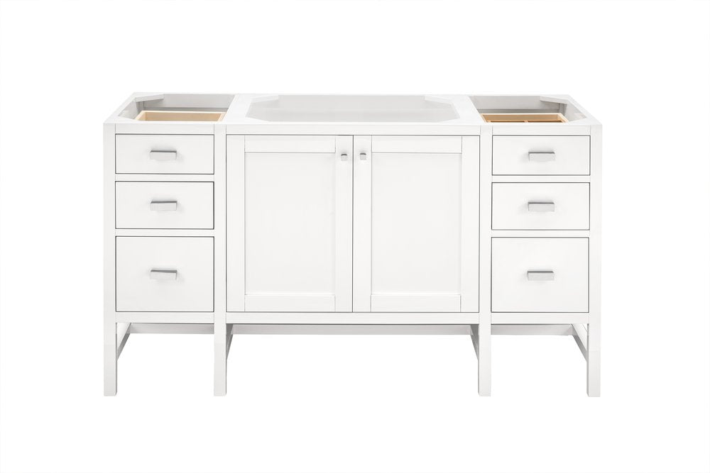 James Martin - Addison 60" Single Vanity Cabinet, Glossy White - E444-V60S-GW view 1