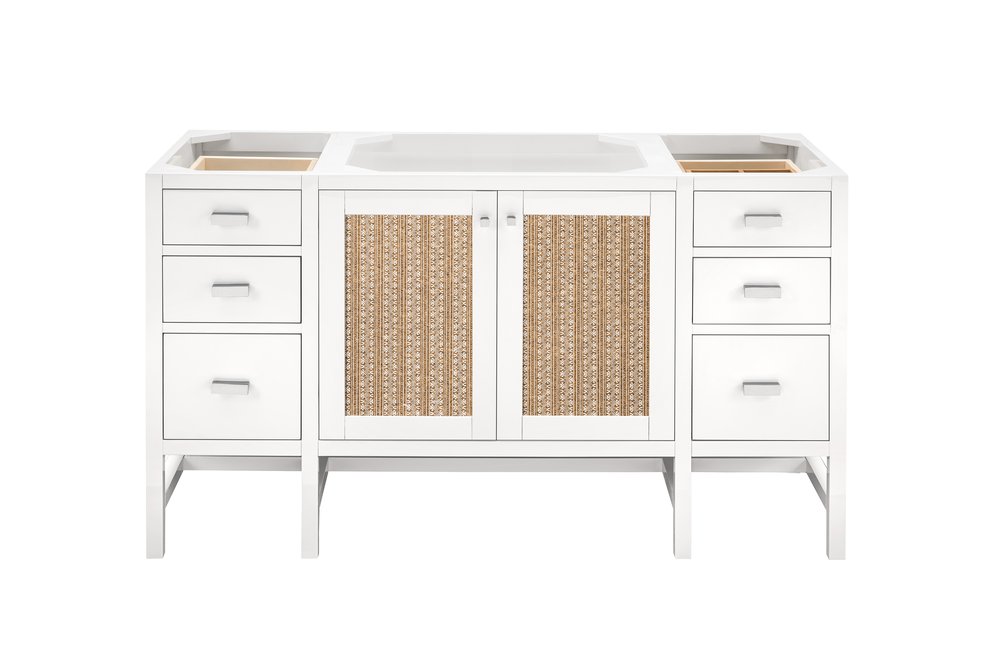 James Martin - Addison 60" Single Vanity Cabinet, Glossy White - E444-V60S-GW view 2