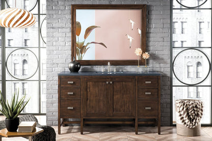 James Martin - Addison 60" Single Vanity, Mid-Century Acacia w/ 3 CM Charcoal Soapstone Silestone Top - E444-V60S-MCA-3CSP view 2
