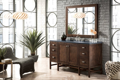 James Martin - Addison 60" Single Vanity, Mid-Century Acacia w/ 3 CM Charcoal Soapstone Silestone Top - E444-V60S-MCA-3CSP view 3