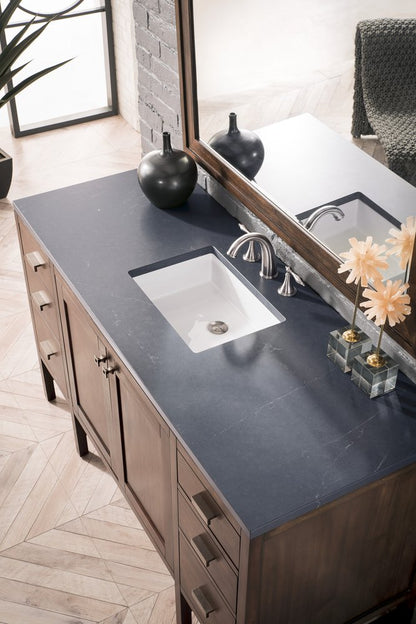James Martin - Addison 60" Single Vanity, Mid-Century Acacia w/ 3 CM Charcoal Soapstone Silestone Top - E444-V60S-MCA-3CSP view 5