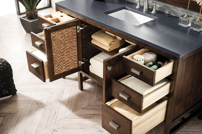 James Martin - Addison 60" Single Vanity, Mid-Century Acacia w/ 3 CM Charcoal Soapstone Silestone Top - E444-V60S-MCA-3CSP view 7
