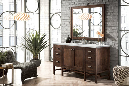 James Martin - Addison 60" Single Vanity, Mid-Century Acacia w/ 3 CM Ethereal Noctis Silestone Top - E444-V60S-MCA-3ENC view 3