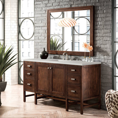 James Martin - Addison 60" Single Vanity, Mid-Century Acacia w/ 3 CM Lime Delight Silestone Top - E444-V60S-MCA-3LDL view 3