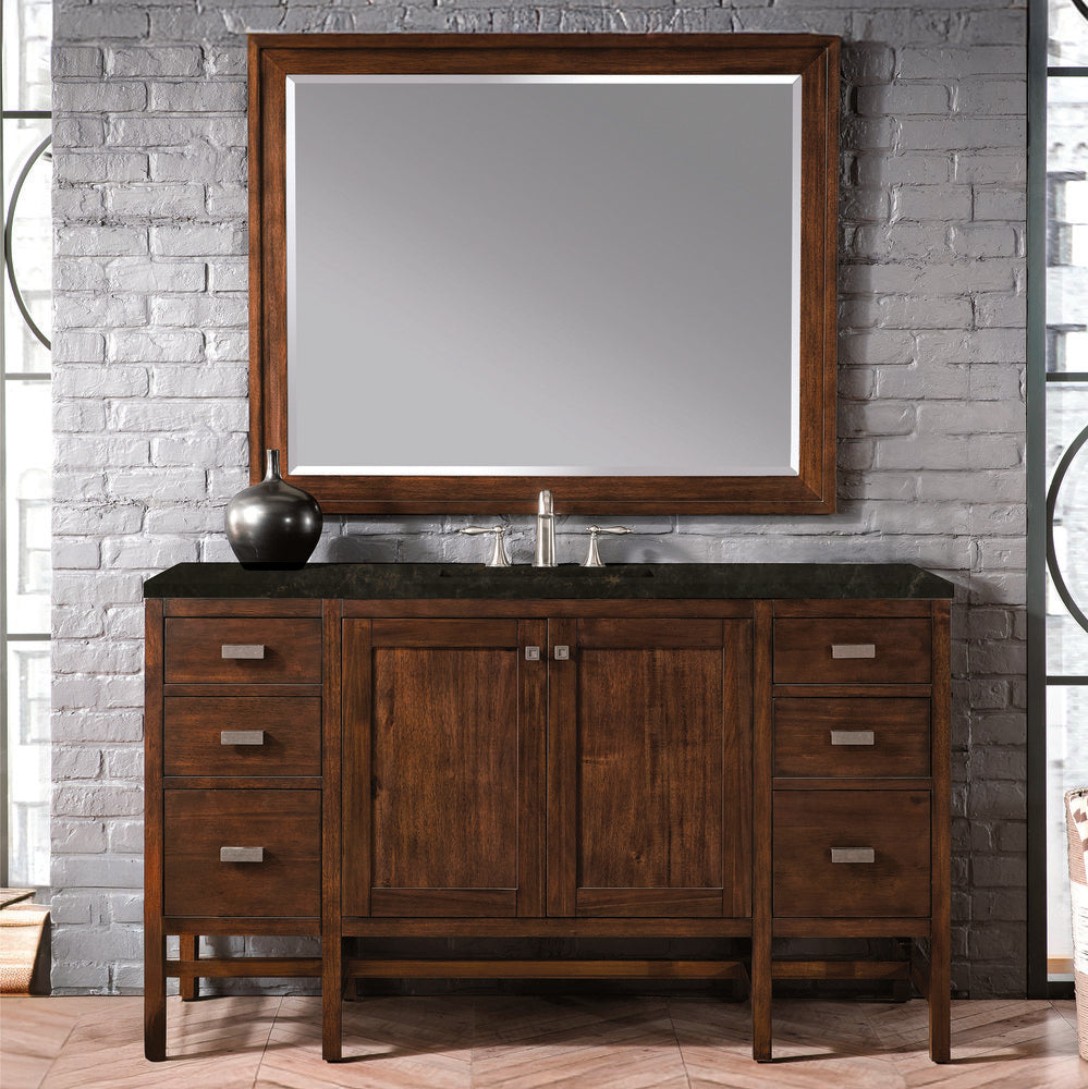 James Martin - Addison 60" Single Vanity, Mid-Century Acacia, w/ 3 CM Phantome Eclos Top - E444-V60S-MCA-3PHT view 2