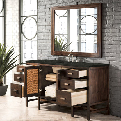 James Martin - Addison 60" Single Vanity, Mid-Century Acacia, w/ 3 CM Phantome Eclos Top - E444-V60S-MCA-3PHT view 3