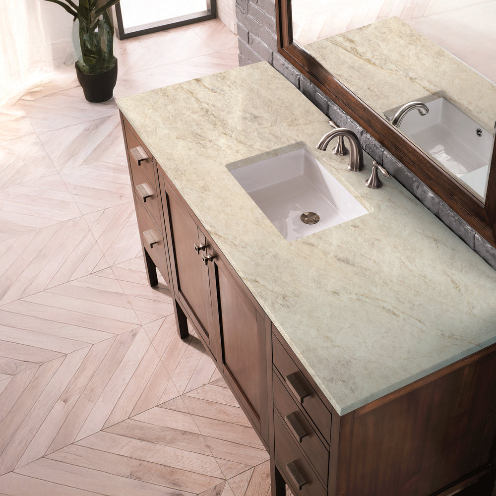 James Martin - Addison 60" Single Vanity, Mid-Century Acacia, w/ 3 CM Tajnar Eclos Top - E444-V60S-MCA-3TJR view 4
