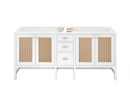 James Martin - Addison 72" Double Vanity Cabinet, Glossy White - E444-V72-GW view 2