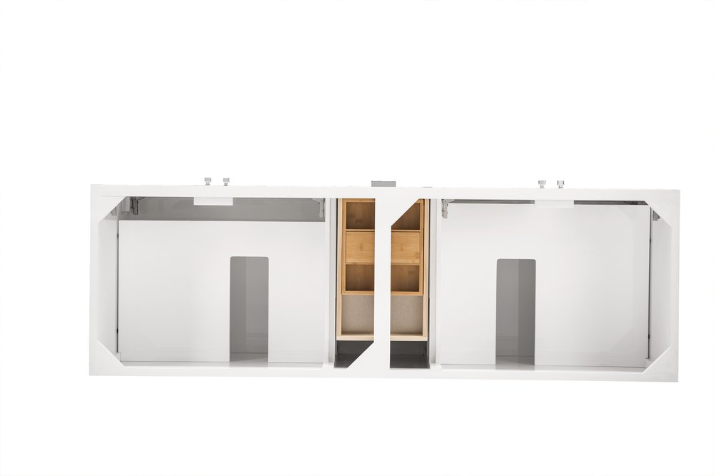James Martin - Addison 72" Double Vanity Cabinet, Glossy White - E444-V72-GW view 3