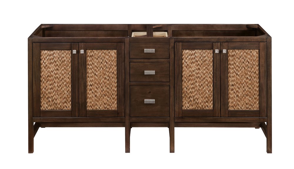 James Martin - Addison 72" Double Vanity Cabinet, Mid-Century Acacia - E444-V72-MCA view 3