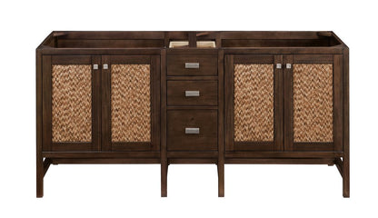 James Martin - Addison 72" Double Vanity Cabinet, Mid-Century Acacia - E444-V72-MCA view 3