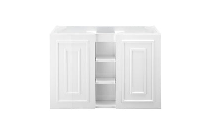 James Martin - Alicante 39.5" Single Vanity Cabinet, Glossy White - E110-V39.5-GW view 1