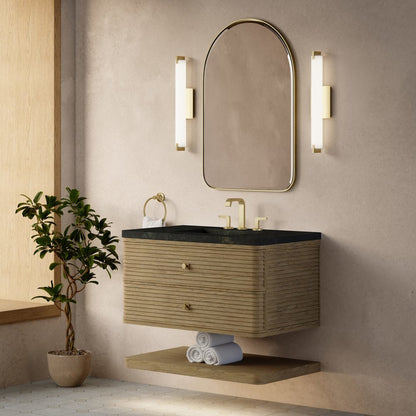 James Martin - Allamari 36" Single Vanity, Dune Mist w/ 3 CM Phantome Eclos Top - D640-V36-DMS-WPHT view 4