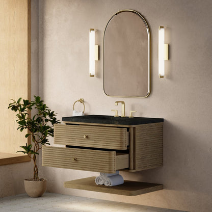 James Martin - Allamari 36" Single Vanity, Dune Mist w/ 3 CM Phantome Eclos Top - D640-V36-DMS-WPHT view 5