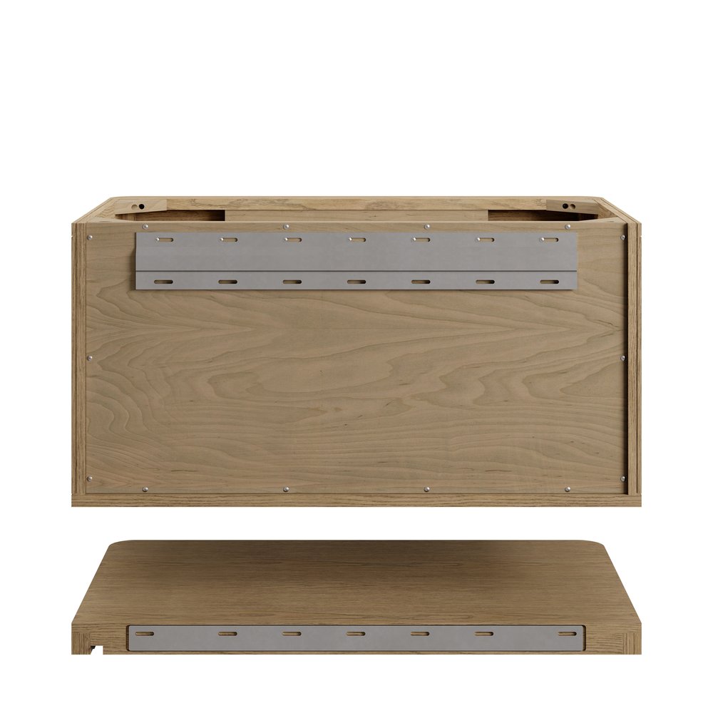 James Martin - Allamari 36" Single Vanity, Dune Mist w/ 3 CM Phantome Eclos Top - D640-V36-DMS-WPHT view 9