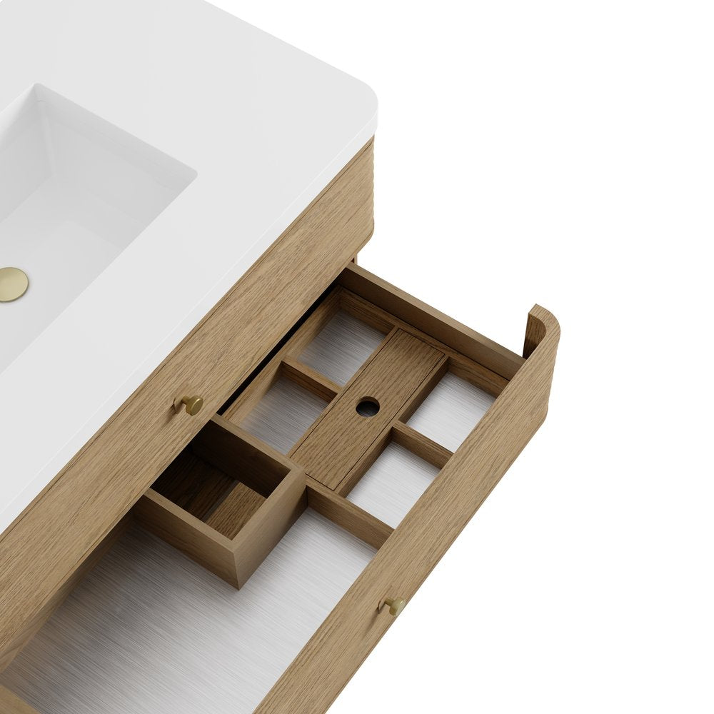James Martin - Allamari 36" Single Vanity, Dune Mist w/ 3 CM Siberian Silestone Top - D640-V36-DMS-WSFR view 13