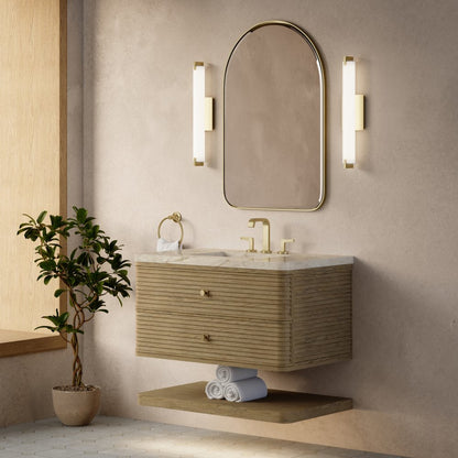 James Martin - Allamari 36" Single Vanity, Dune Mist w/ 3 CM Tajnar Eclos Top - D640-V36-DMS-WTJR view 4