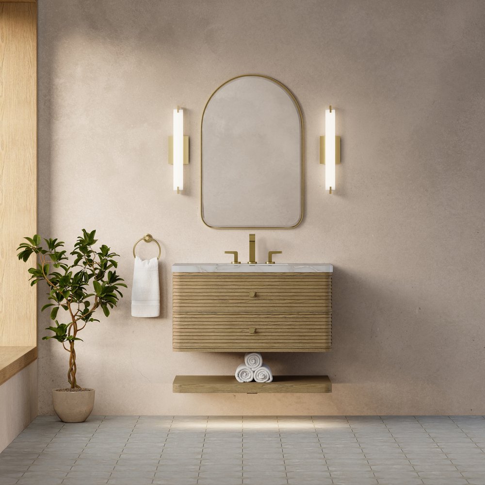 James Martin - Allamari 36" Single Vanity, Dune Mist w/ 3 CM Victorian Silver Silestone Top - D640-V36-DMS-WVSL view 3