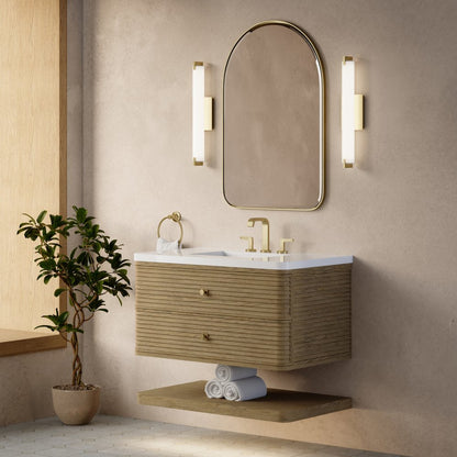 James Martin - Allamari 36" Single Vanity, Dune Mist w/ 3 CM White Zeus Silestone Top - D640-V36-DMS-WWZ view 7