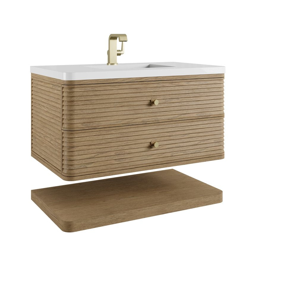 James Martin - Allamari 36" Single Vanity, Dune Mist w/ Single Hole 3 CM White Zeus Silestone Top - D640-V36-DMS-3WZ view 14