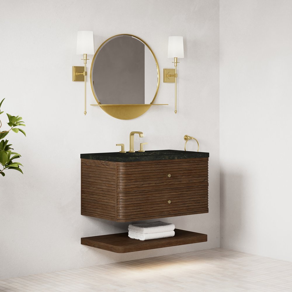 James Martin - Allamari 36" Single Vanity, Sable w/ 3 CM Phantome Eclos Top - D640-V36-SBL-WPHT view 4