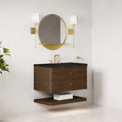 James Martin - Allamari 36" Single Vanity, Sable w/ 3 CM Phantome Eclos Top - D640-V36-SBL-WPHT view 4