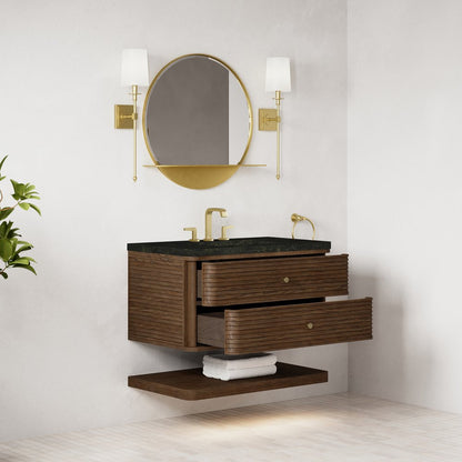 James Martin - Allamari 36" Single Vanity, Sable w/ 3 CM Phantome Eclos Top - D640-V36-SBL-WPHT view 5
