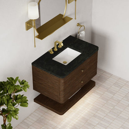 James Martin - Allamari 36" Single Vanity, Sable w/ 3 CM Phantome Eclos Top - D640-V36-SBL-WPHT view 7