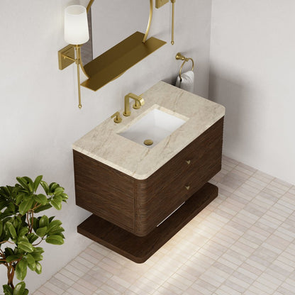 James Martin - Allamari 36" Single Vanity, Sable w/ 3 CM Tajnar Eclos Top - D640-V36-SBL-WTJR view 7