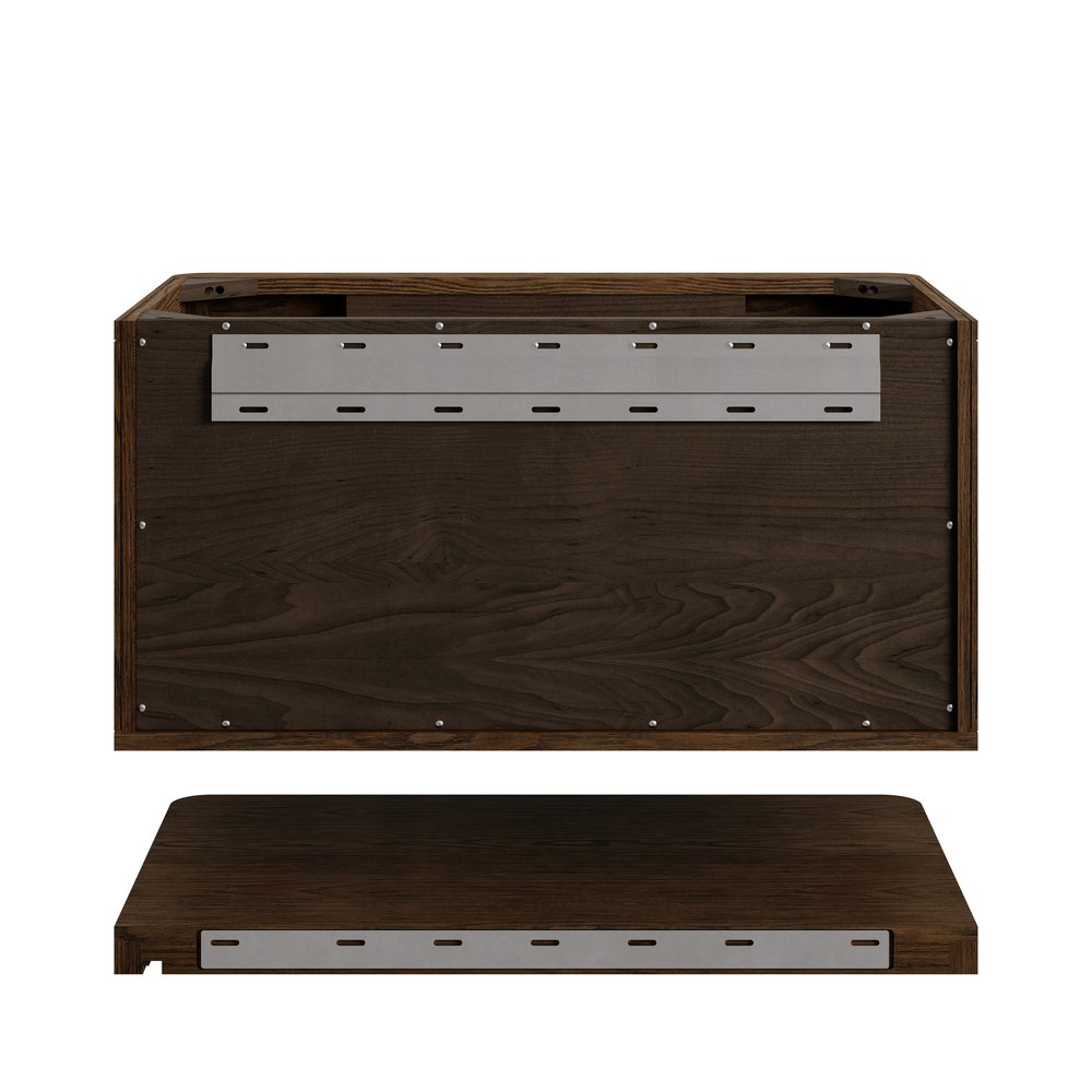 James Martin - Allamari 36" Single Vanity, Sable w/ 3 CM White Zeus Silestone Top - D640-V36-SBL-WWZ view 13