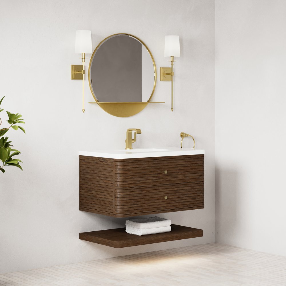 James Martin - Allamari 36" Single Vanity, Sable w/ Single Hole 3 CM White Zeus Silestone Top - D640-V36-SBL-3WZ view 7
