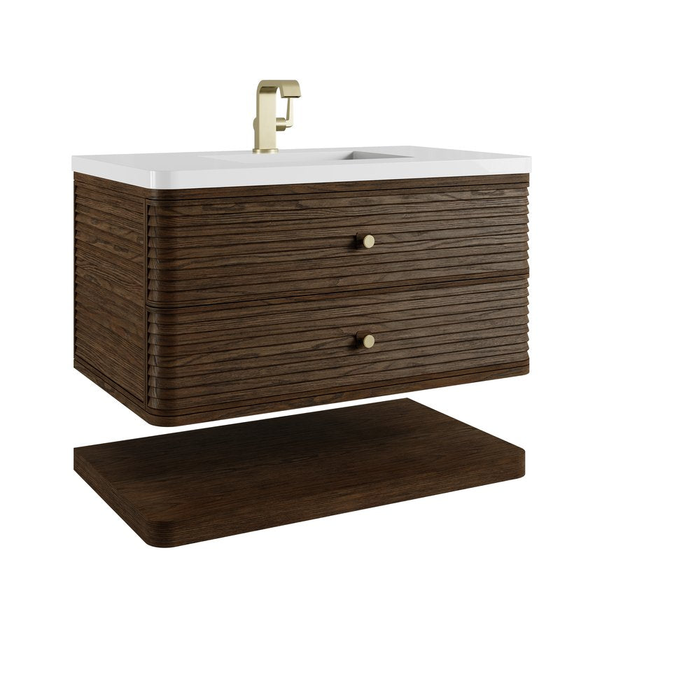 James Martin - Allamari 36" Single Vanity, Sable w/ Single Hole 3 CM White Zeus Silestone Top - D640-V36-SBL-3WZ view 14