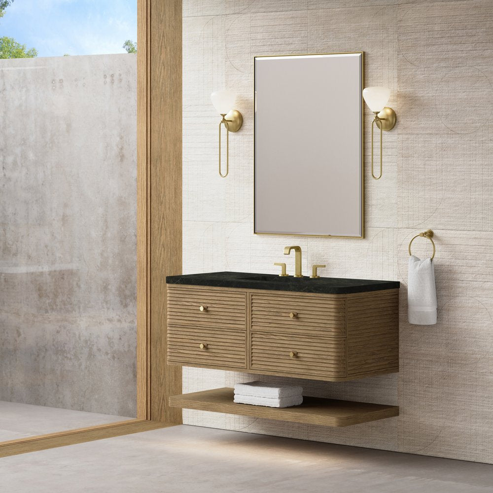 James Martin - Allamari 48" Single Vanity, Dune Mist w/ 3 CM Phantome Eclos Top - D640-V48-DMS-WPHT view 4