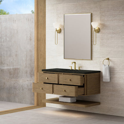 James Martin - Allamari 48" Single Vanity, Dune Mist w/ 3 CM Phantome Eclos Top - D640-V48-DMS-WPHT view 5