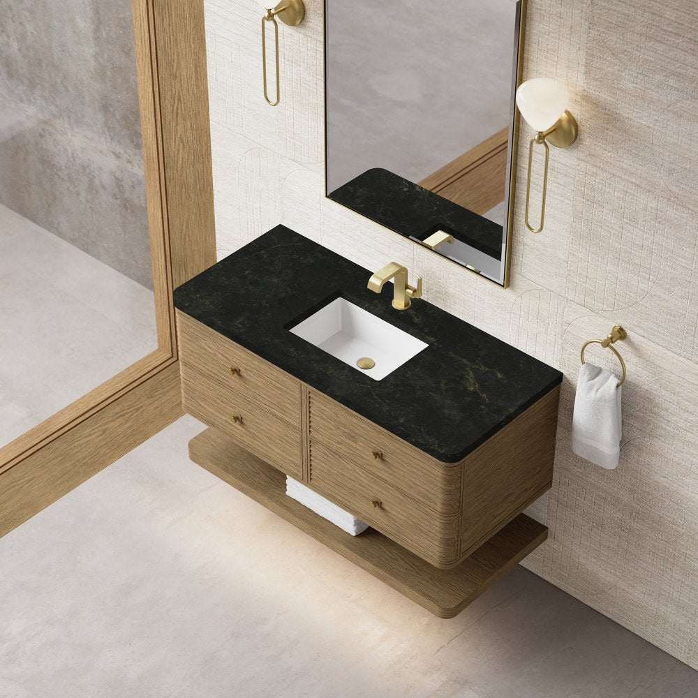 James Martin - Allamari 48" Single Vanity, Dune Mist w/ 3 CM Phantome Eclos Top - D640-V48-DMS-WPHT view 7