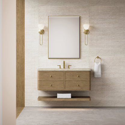 James Martin - Allamari 48" Single Vanity, Dune Mist w/ 3 CM Tajnar Eclos Top w/FreePower Wireless Charger - D640-V48-DMS-FTJR view 3