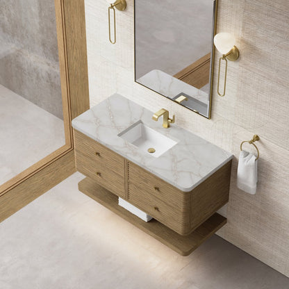 James Martin - Allamari 48" Single Vanity, Dune Mist w/ 3 CM Victorian Silver Silestone Top - D640-V48-DMS-WVSL view 7