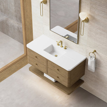 James Martin - Allamari 48" Single Vanity, Dune Mist w/ 3 CM White Zeus Silestone Top - D640-V48-DMS-WWZ view 11