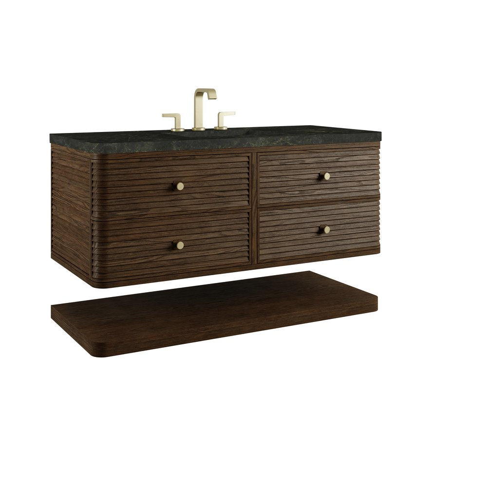 James Martin - Allamari 48" Single Vanity, Sable w/ 3 CM Phantome Eclos Top - D640-V48-SBL-WPHT view 10