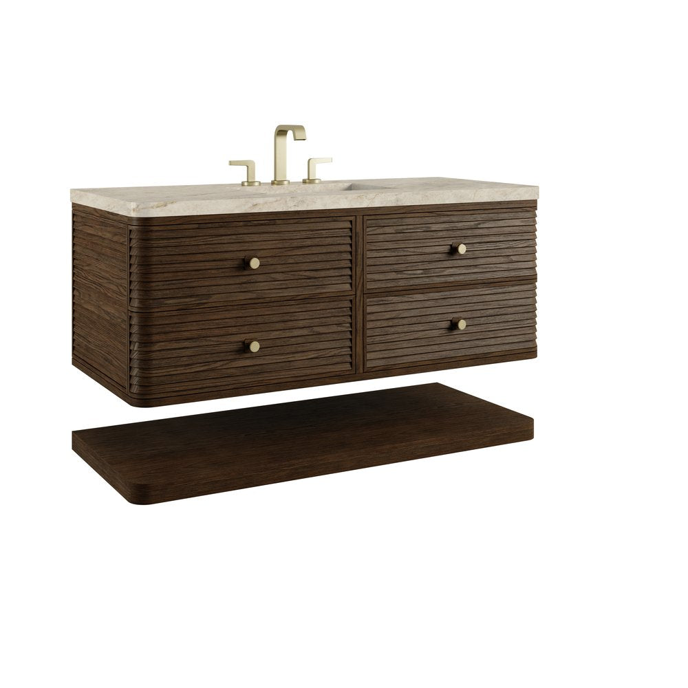 James Martin - Allamari 48" Single Vanity, Sable w/ 3 CM Tajnar Eclos Top w/FreePower Wireless Charger - D640-V48-SBL-FTJR view 10